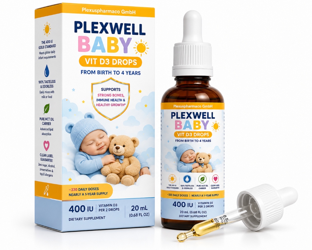 PLEXWELL NATURALS BABY VITAMIN D3 DROPS