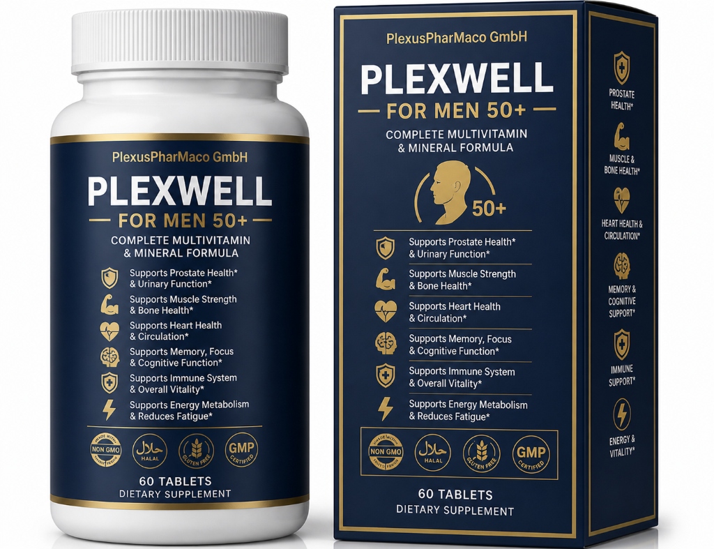 PLEXWELL NATURALS MEN 50+ MULTIVITAMIN